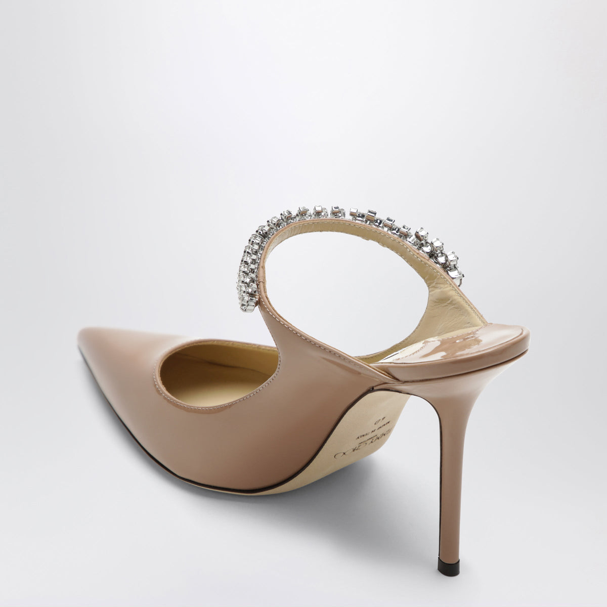 Jimmy Choo Bing 100 Ballet Pink Patent Leather Mules Women JIMMY CHOO