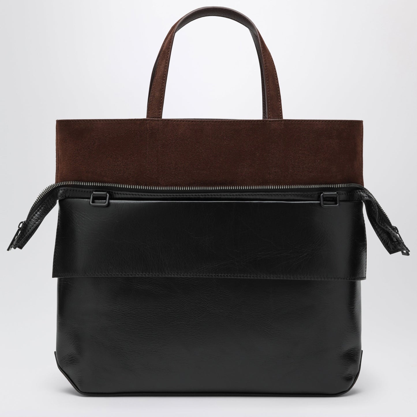 Loewe Small Switch Tote Bag In Black/Espresso Calfskin Men LOEWE