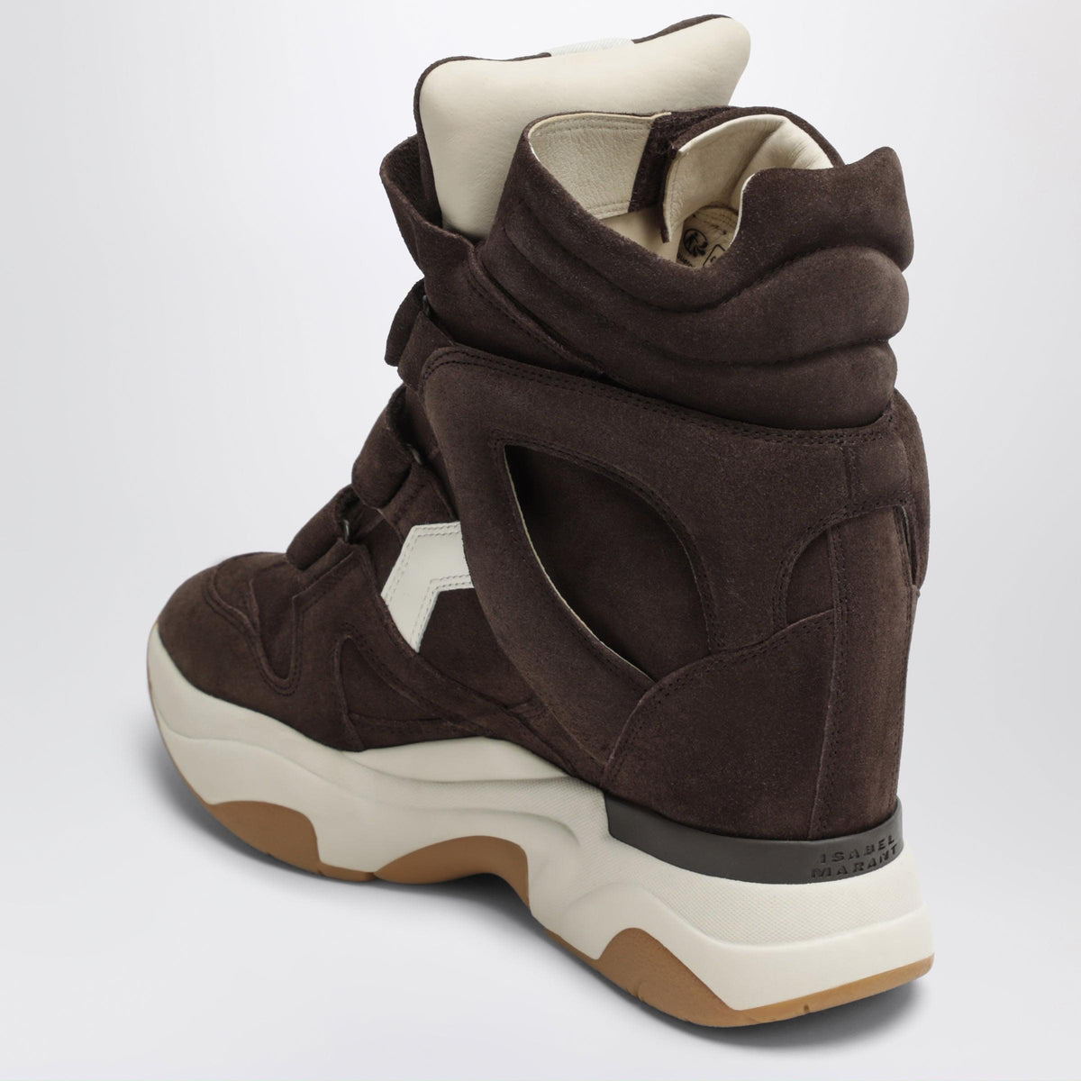 Isabel Marant Brown Suede Balskee Wedge Sneakers Women Women ISABEL MARANT