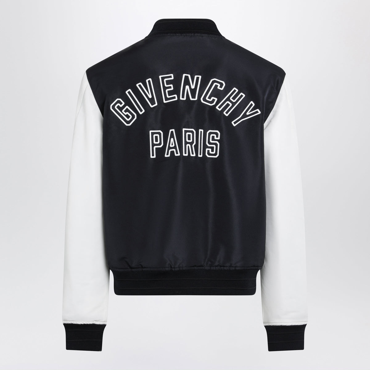Givenchy Navy/White Satin Varsity Jacket Men
