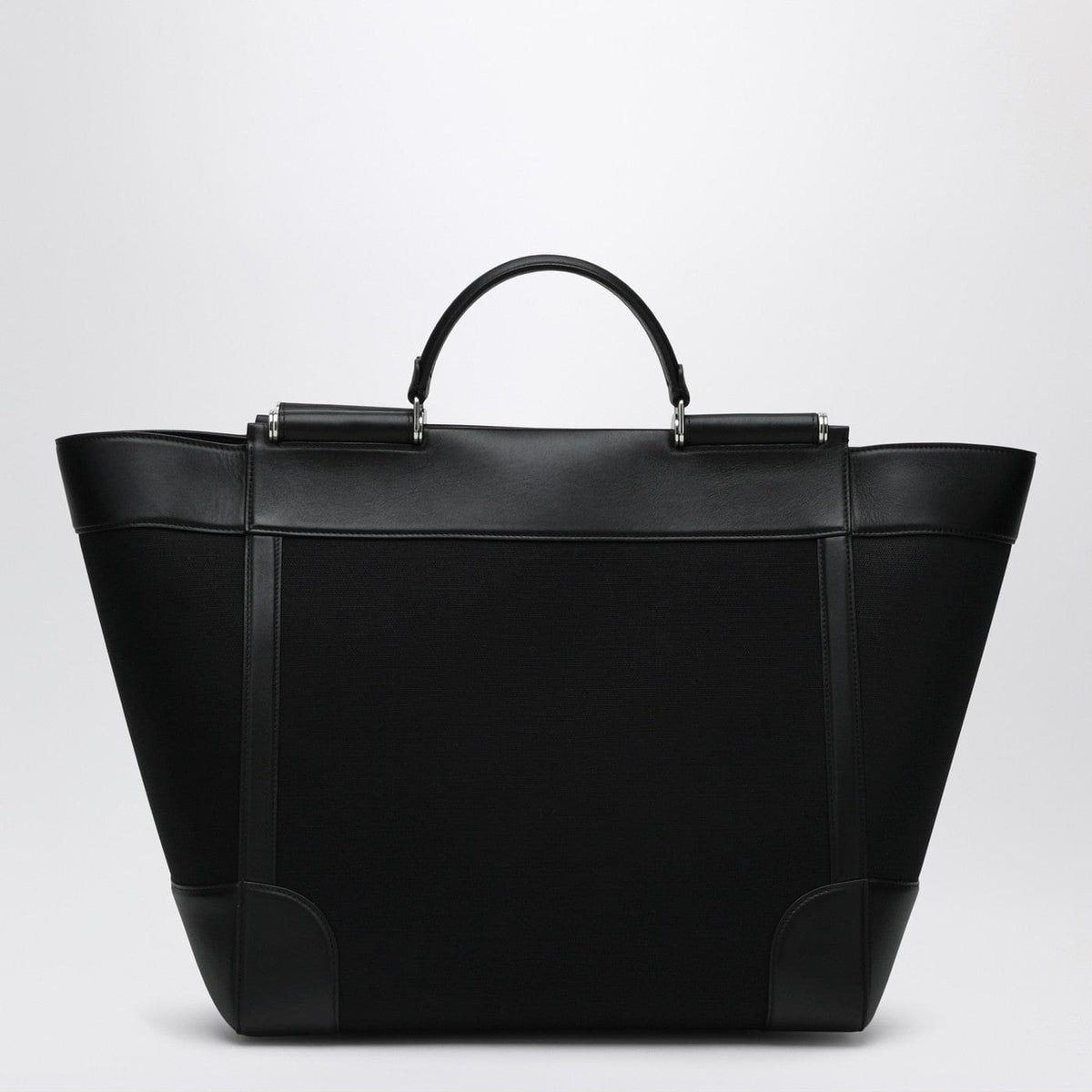 Dolce&Gabbana Black Fabric And Leather Tote Bag Men DOLCE & GABBANA