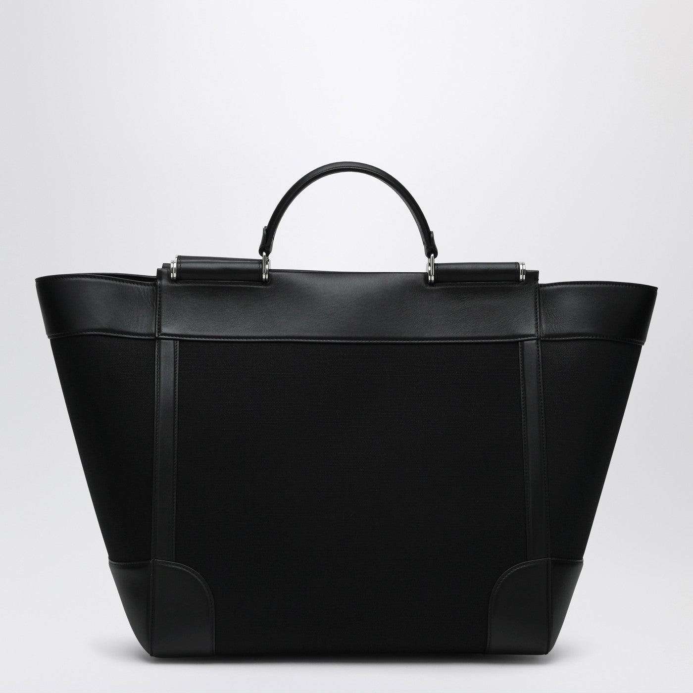 Dolce&Gabbana Black Fabric And Leather Tote Bag Men DOLCE & GABBANA