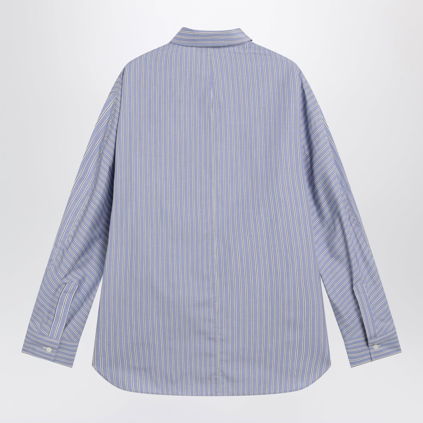 Givenchy White/Blue Striped Poplin Shirt Men GIVENCHY