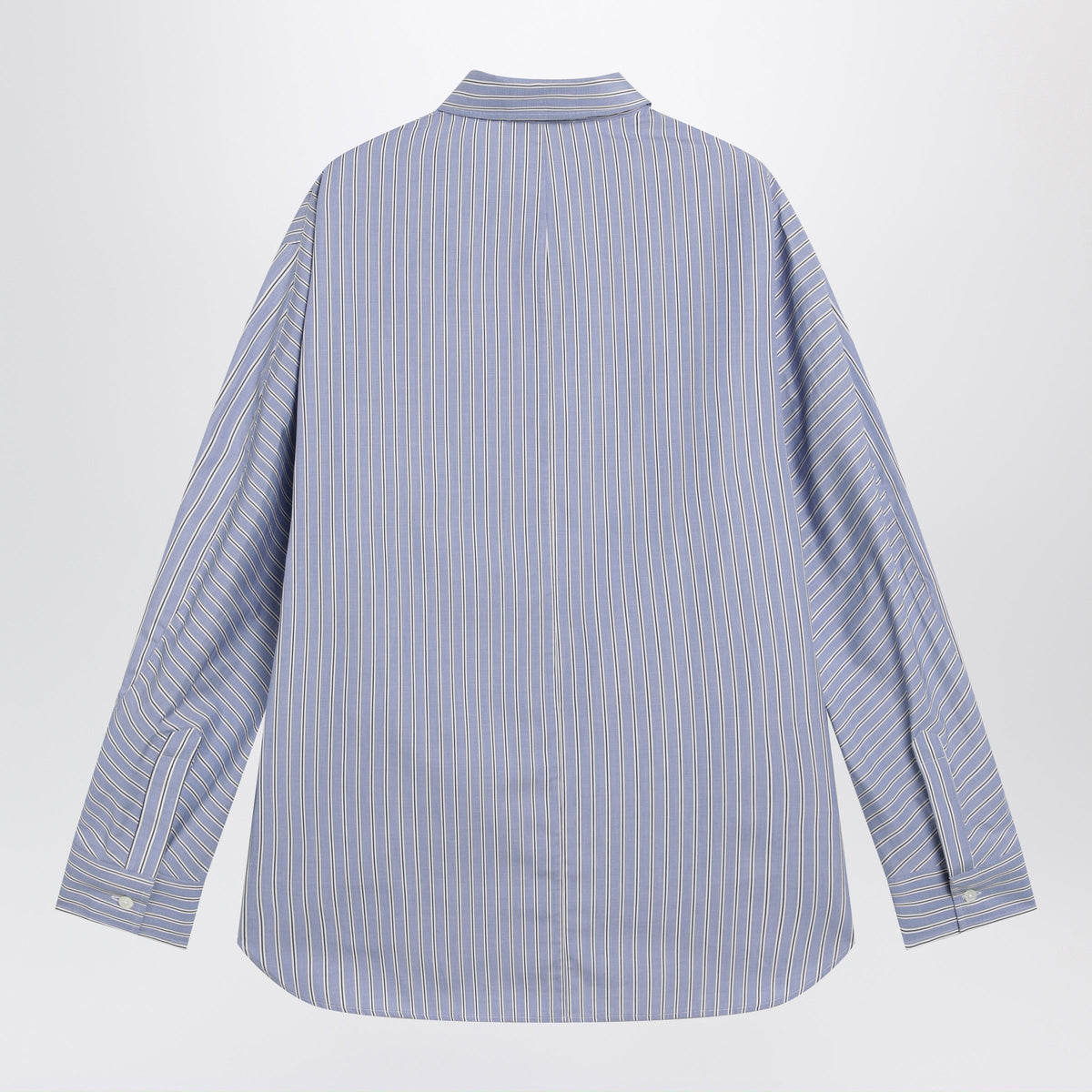 Givenchy White/Blue Striped Poplin Shirt Men GIVENCHY