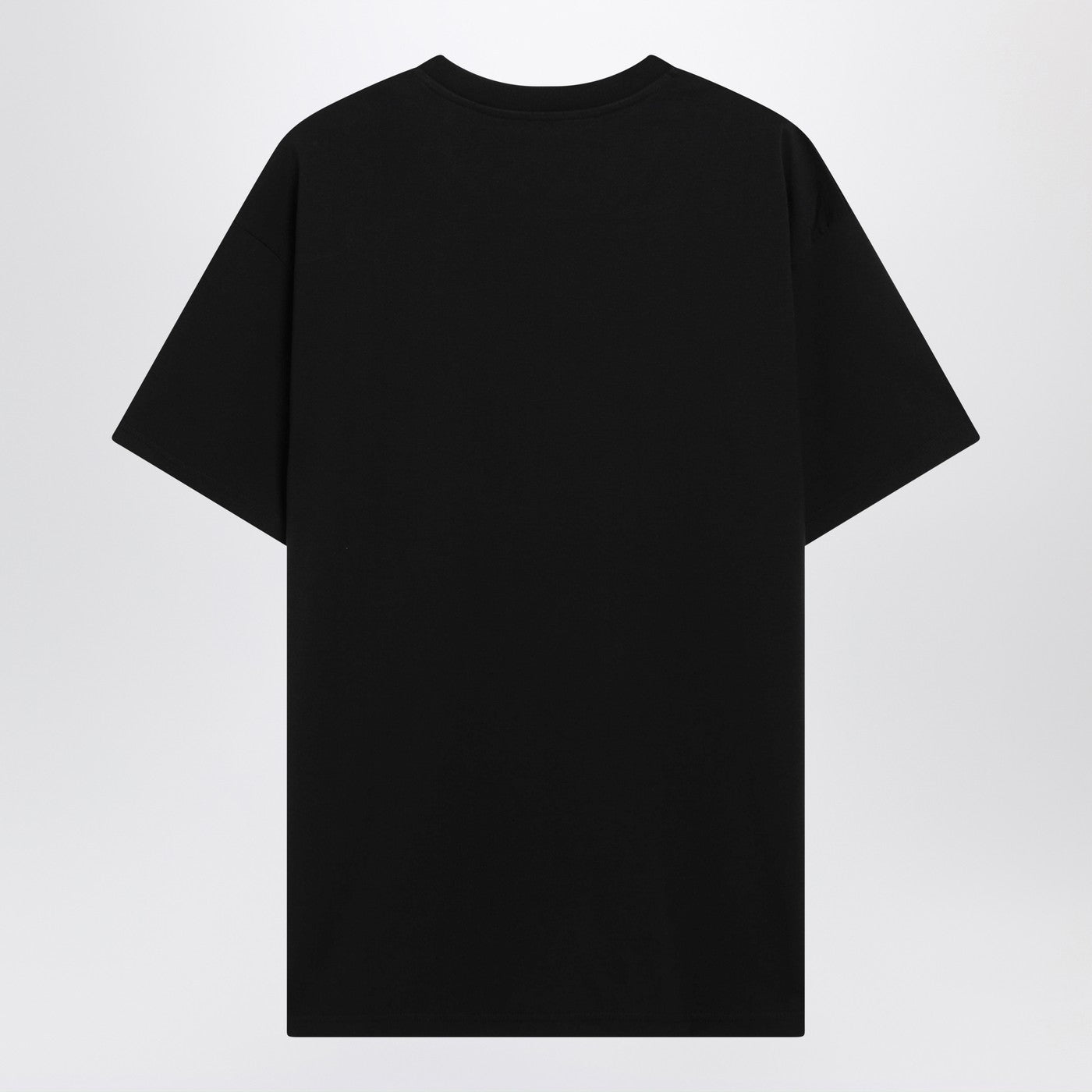 Givenchy Black Cotton T-Shirt With Logo Patch Men GIVENCHY