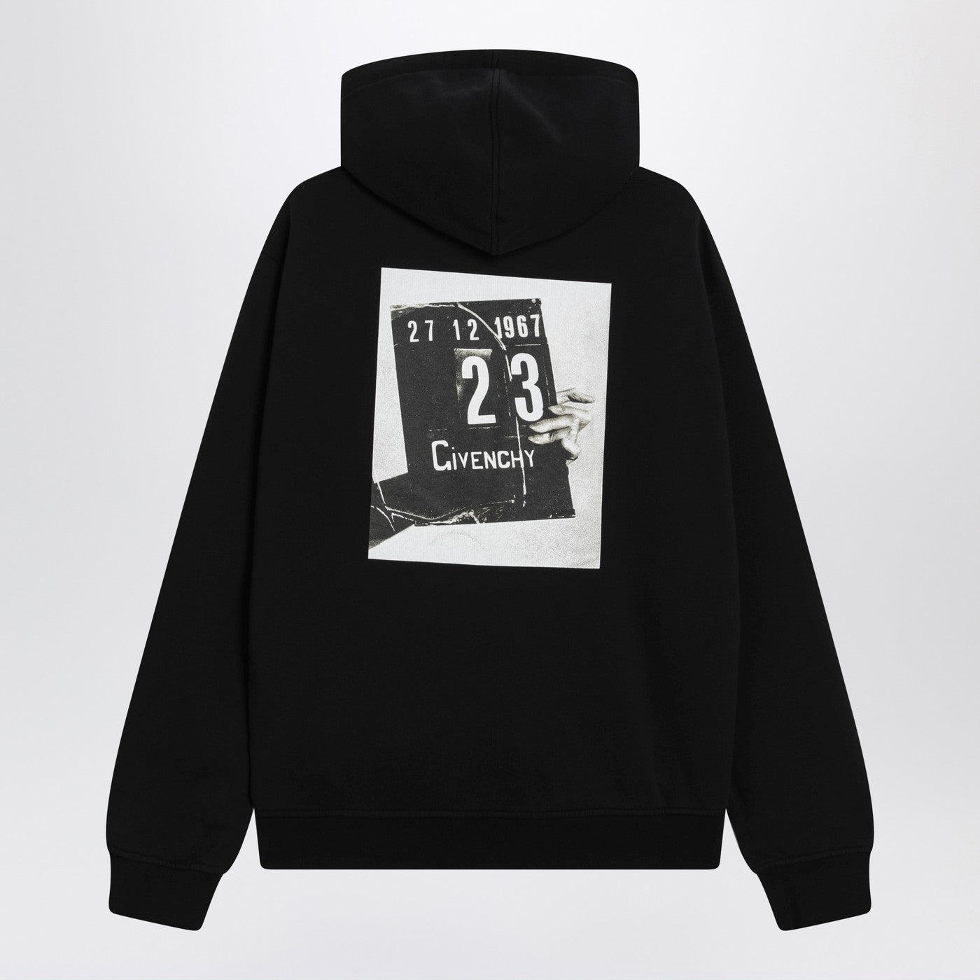 Givenchy Black Couture Seam Sweatshirt With Clapperboard Print Men GIVENCHY