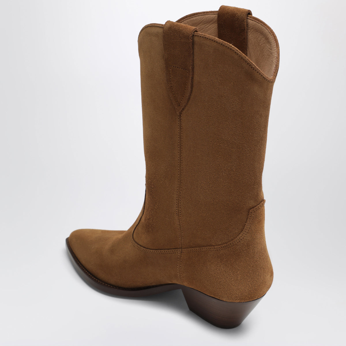 Isabel Marant Suede Cowboy Ankle Boots With Heel In Cognac Women ISABEL MARANT