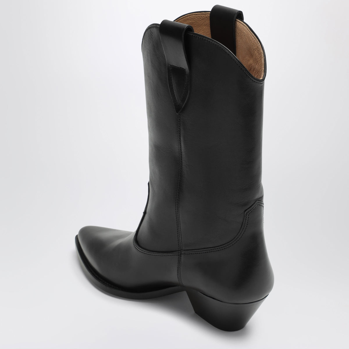 Isabel Marant Deurto Cowboy Boots In Black Leather Women