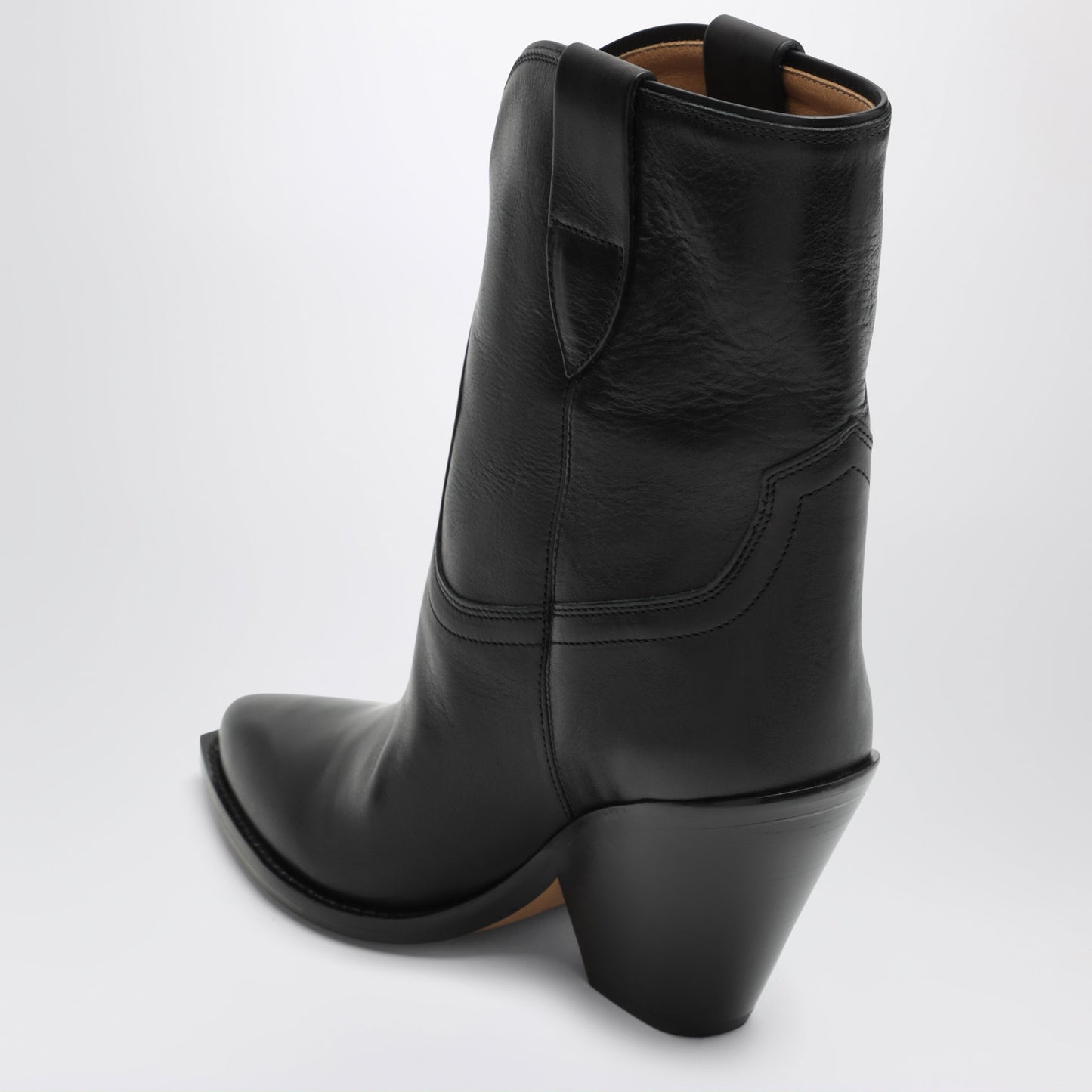 Isabel Marant Leyane Cowboy Boots In Black Leather Women ISABEL MARANT