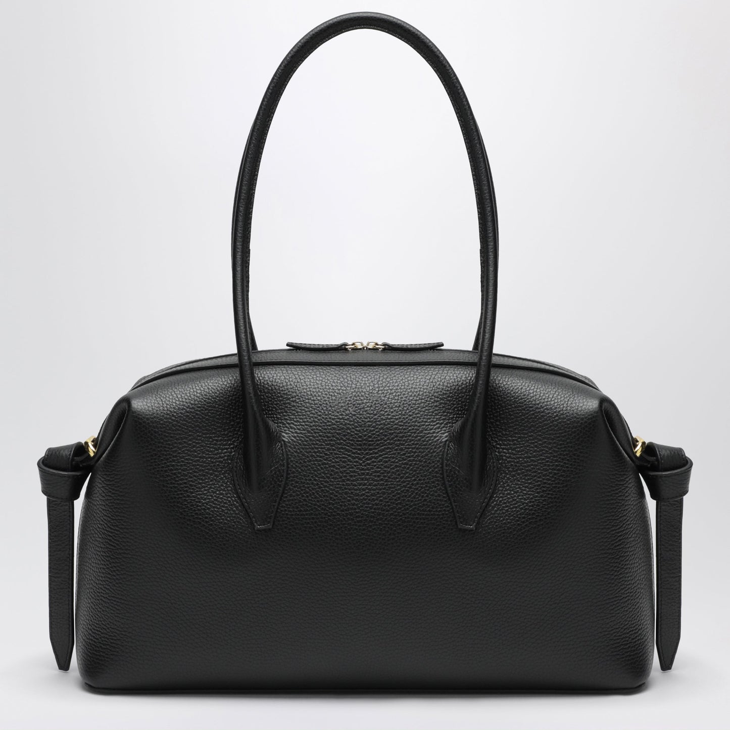 Yuzefi Brioche Duffle Bag In Black Pebble-Grained Leather Women YUZEFI