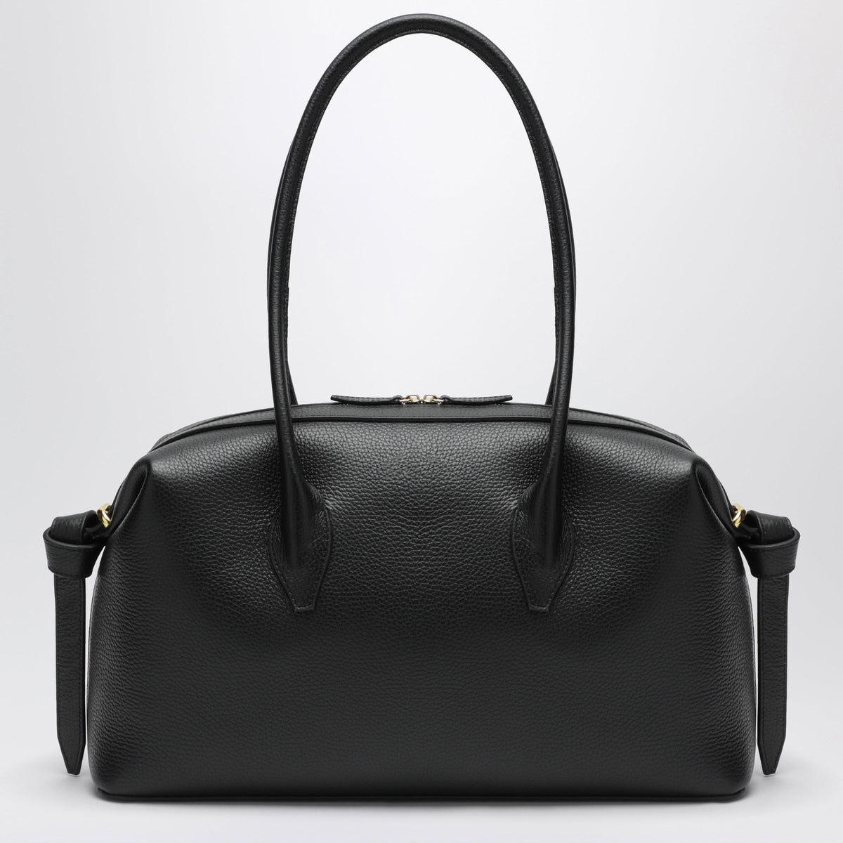 Yuzefi Brioche Duffle Bag In Black Pebble-Grained Leather Women YUZEFI