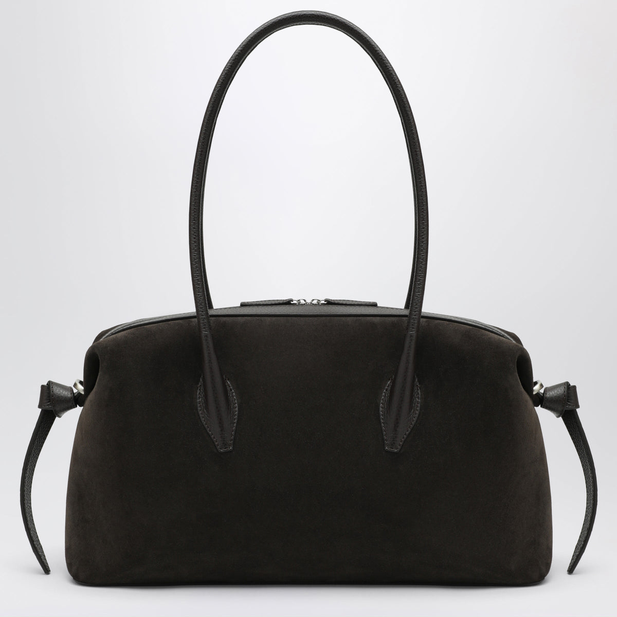 Yuzefi Brioche Duffle Bag In Ganache-Coloured Suede Women YUZEFI