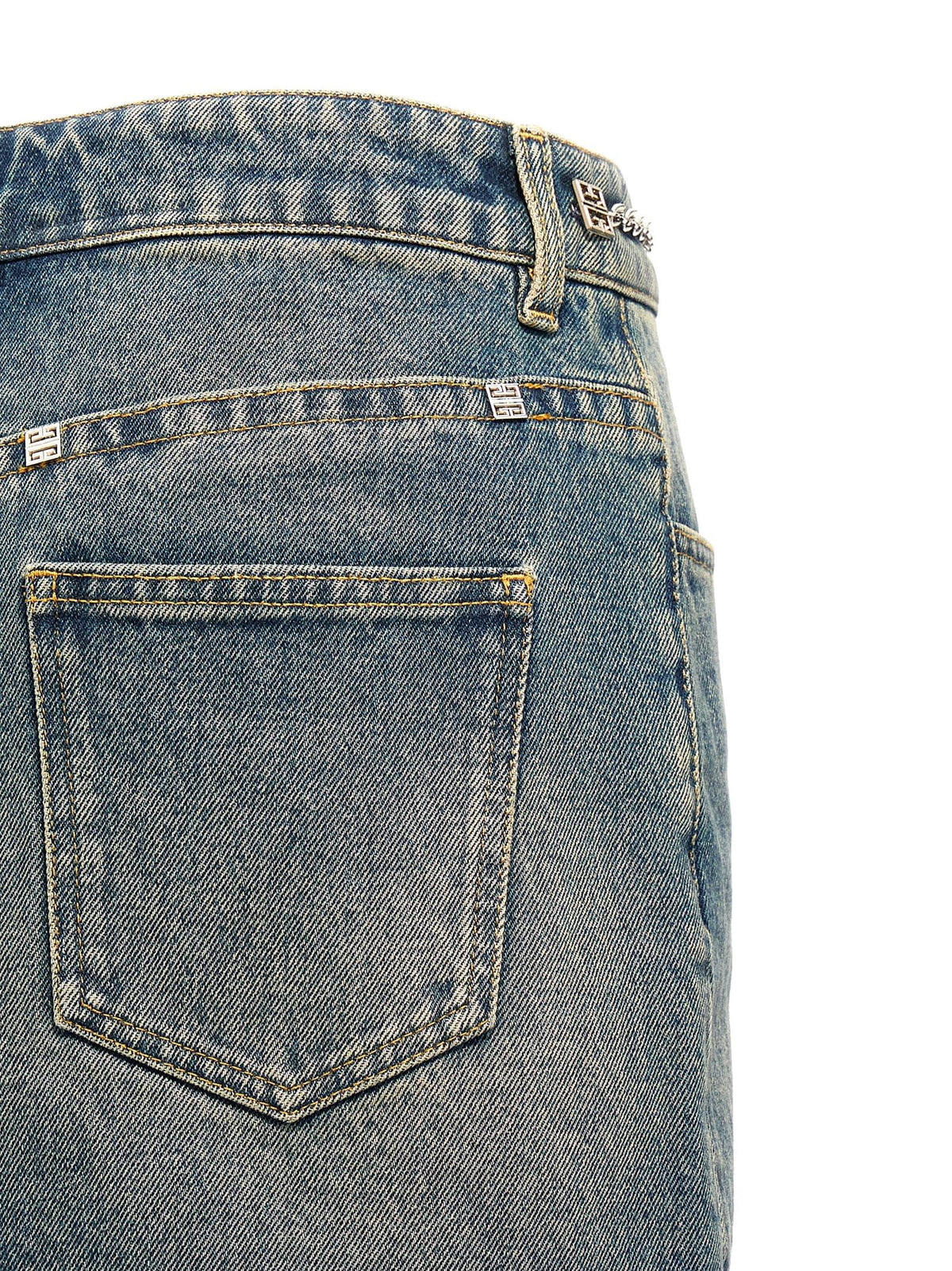 Givenchy Women Denim Mini Skirt GIVENCHY