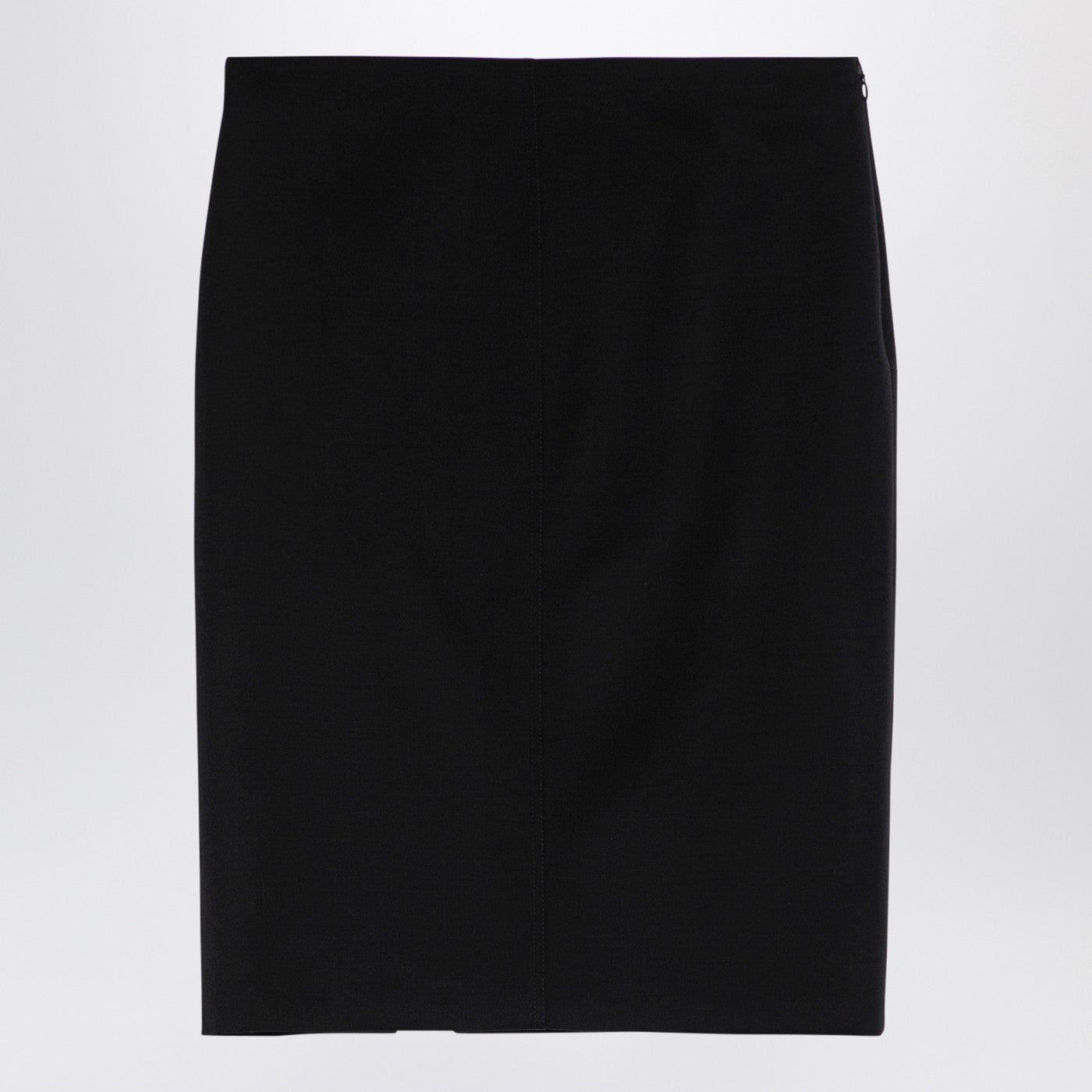 Givenchy Black Wool Skirt With Metal Button 4G Women GIVENCHY