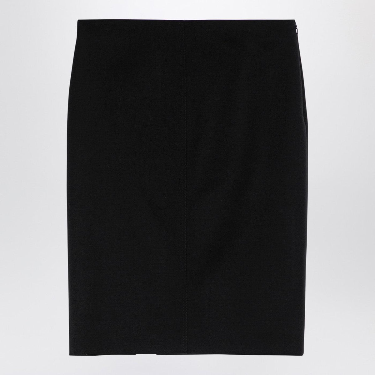 Givenchy Black Wool Skirt With Metal Button 4G Women GIVENCHY