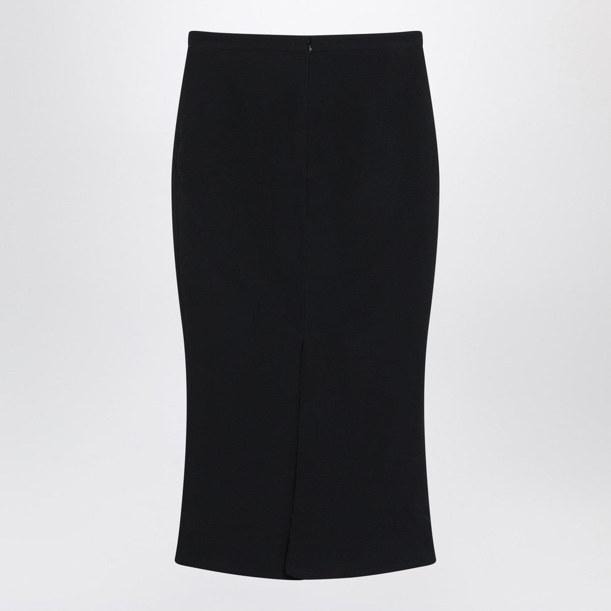 Givenchy Black Midi Skirt With Pleats On The Back Women GIVENCHY