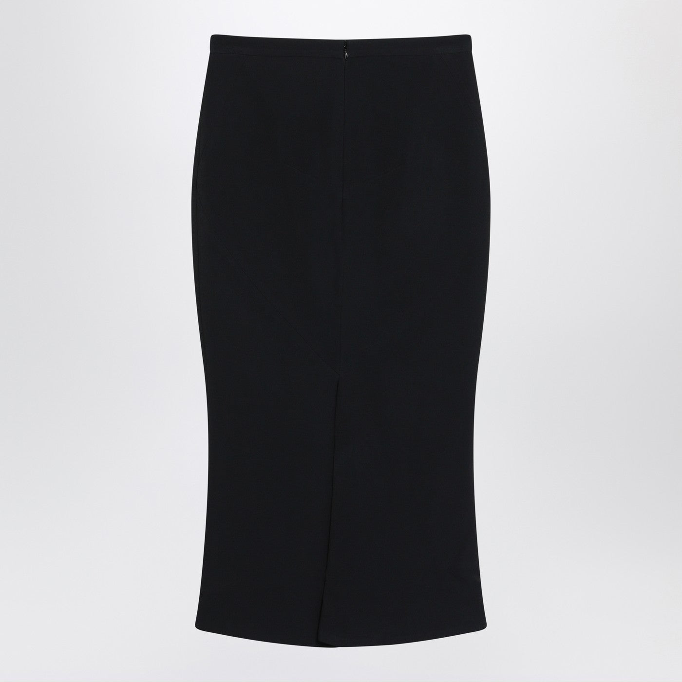 Givenchy Black Midi Skirt With Pleats On The Back Women GIVENCHY