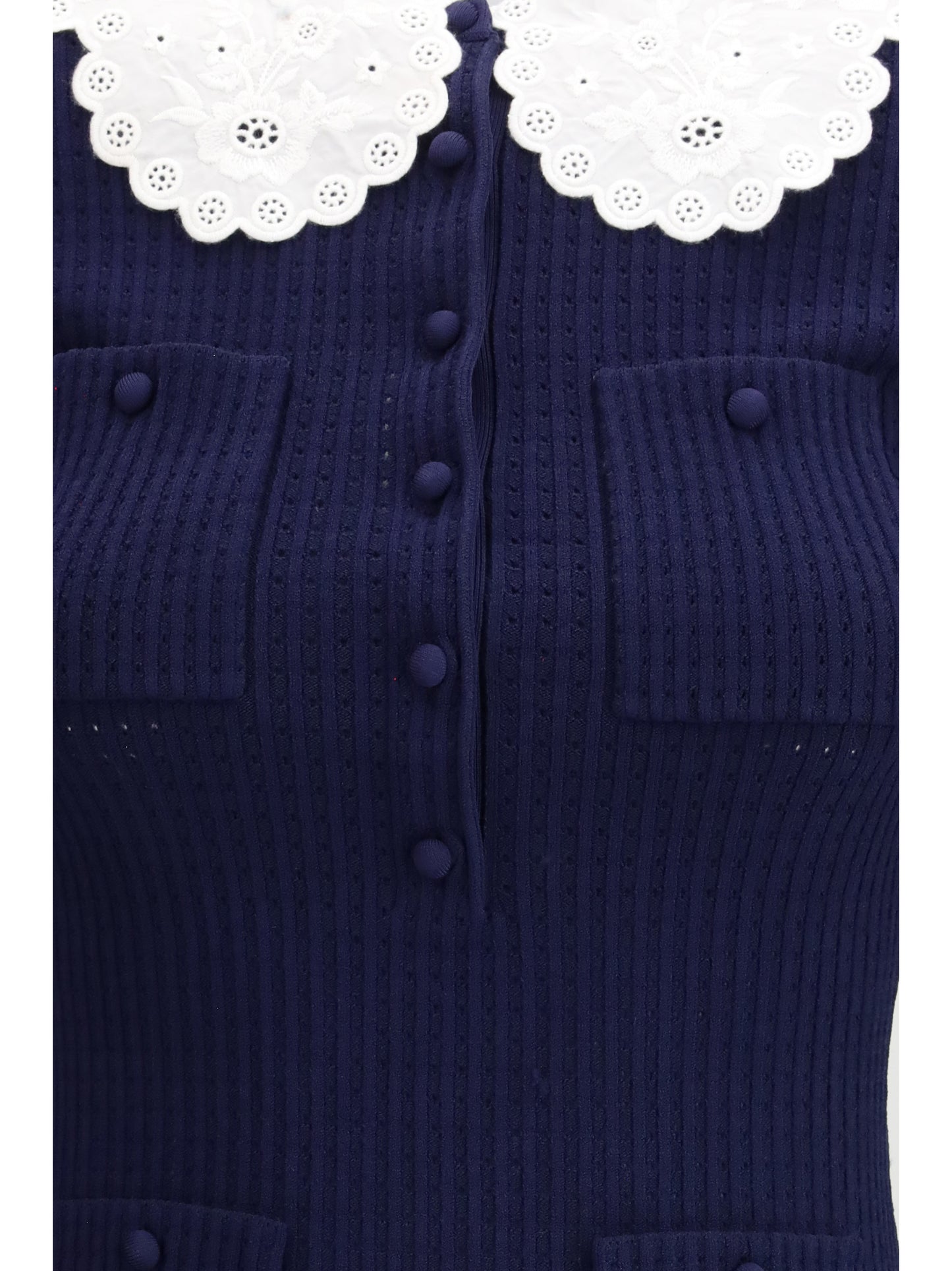 Self-Portrait Women Knit Taffeta Mini Dress