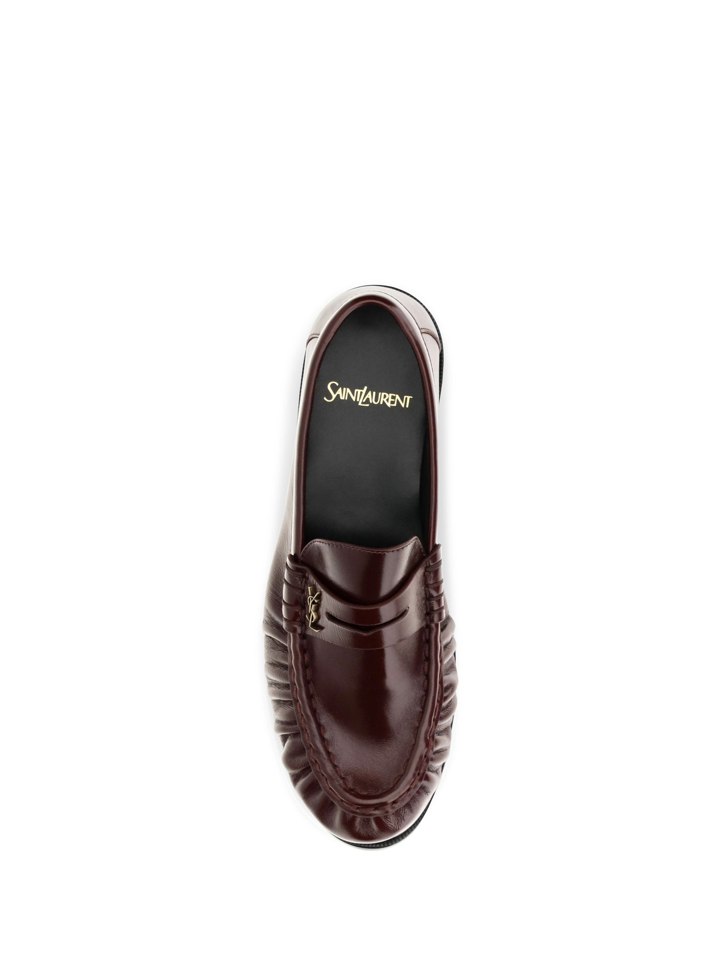 Saint Laurent Women Le Loafer Polished Leather Loafers SAINT LAURENT