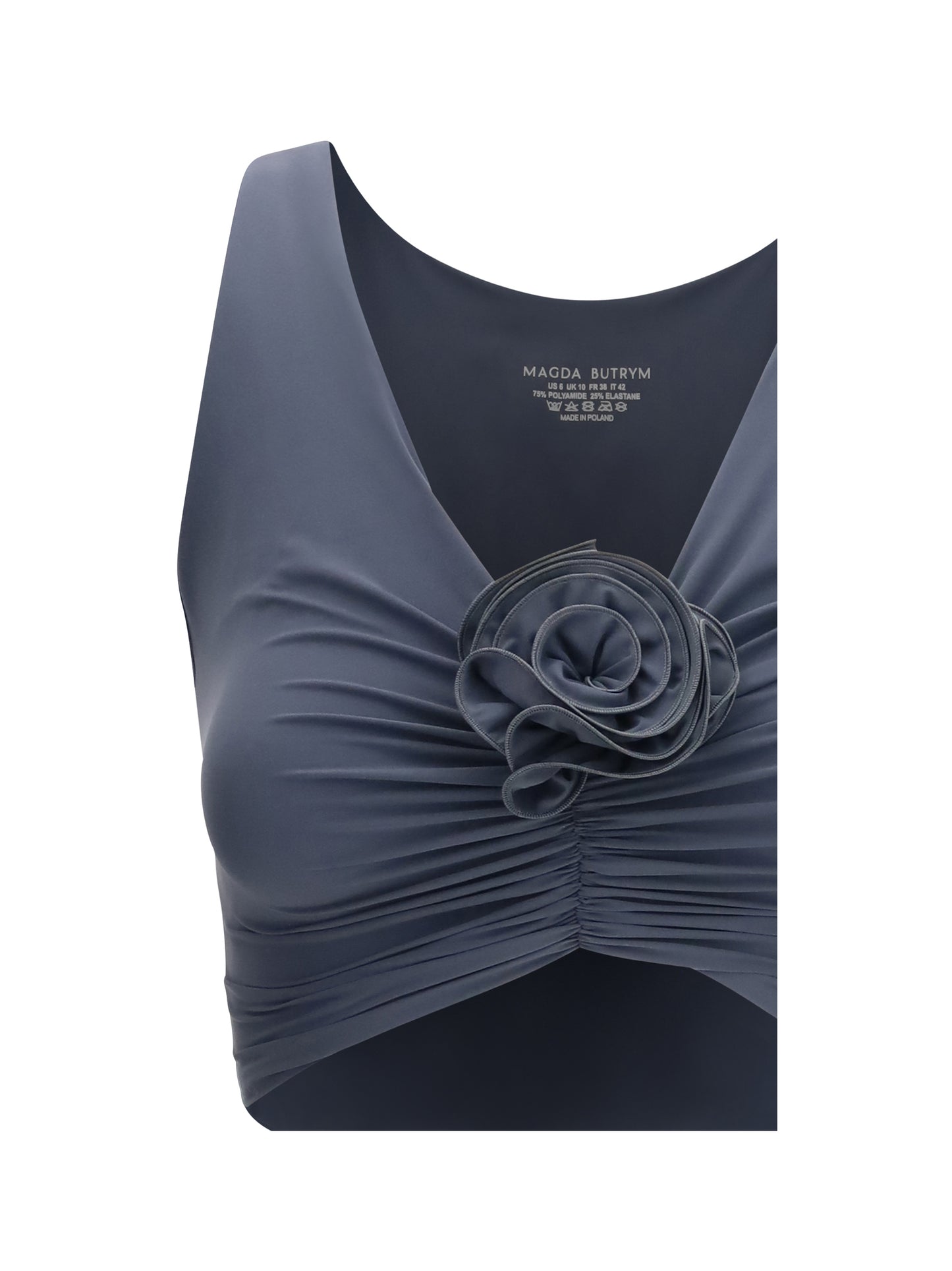 Magda Butrym Women Ruched Flower Top MAGDA BUTRYM