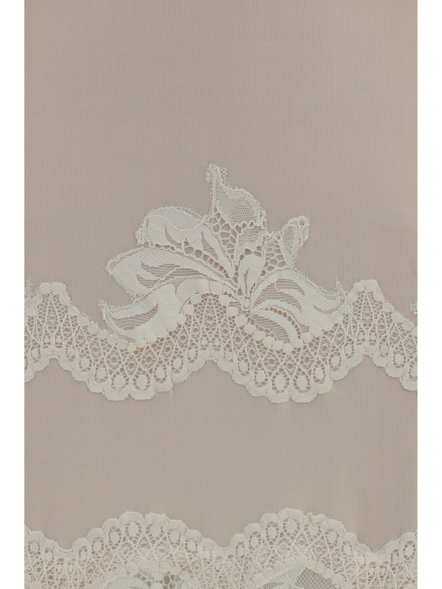 Rabanne Women Long Lace And Jersey Dress PACO RABANNE
