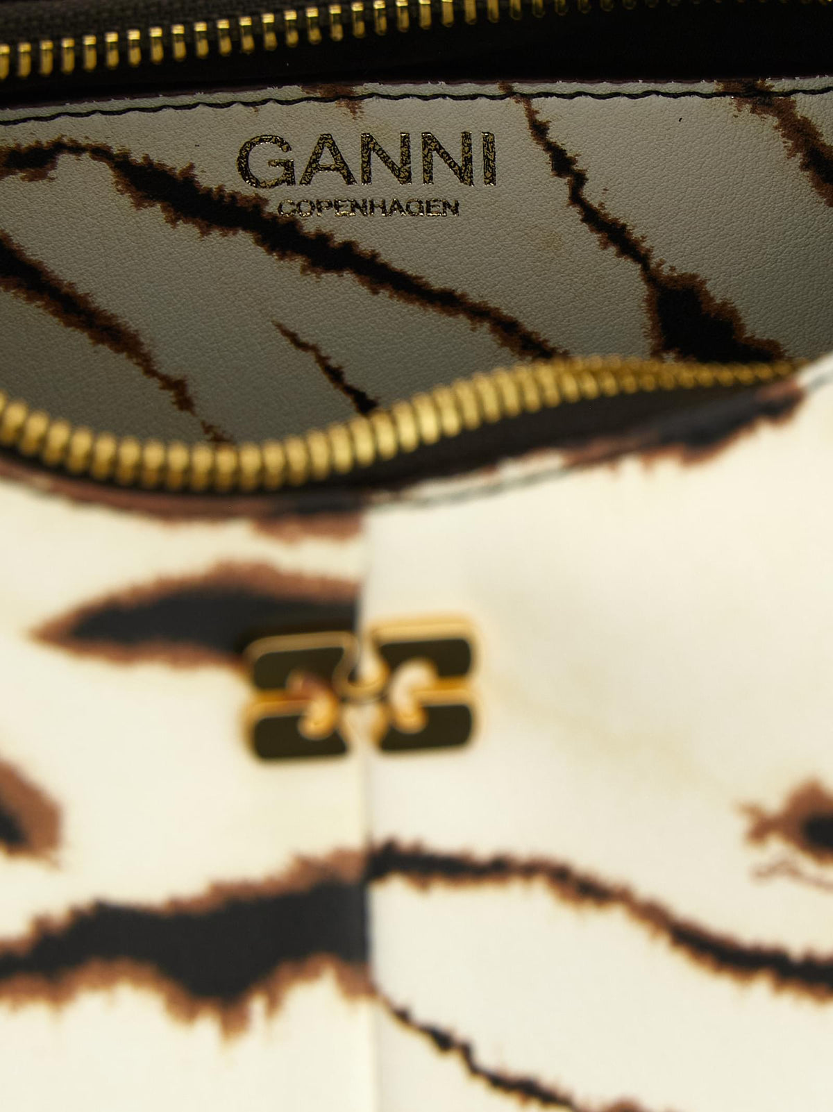 Ganni Women 'Mini Hobo Zebra' Handbag GANNI