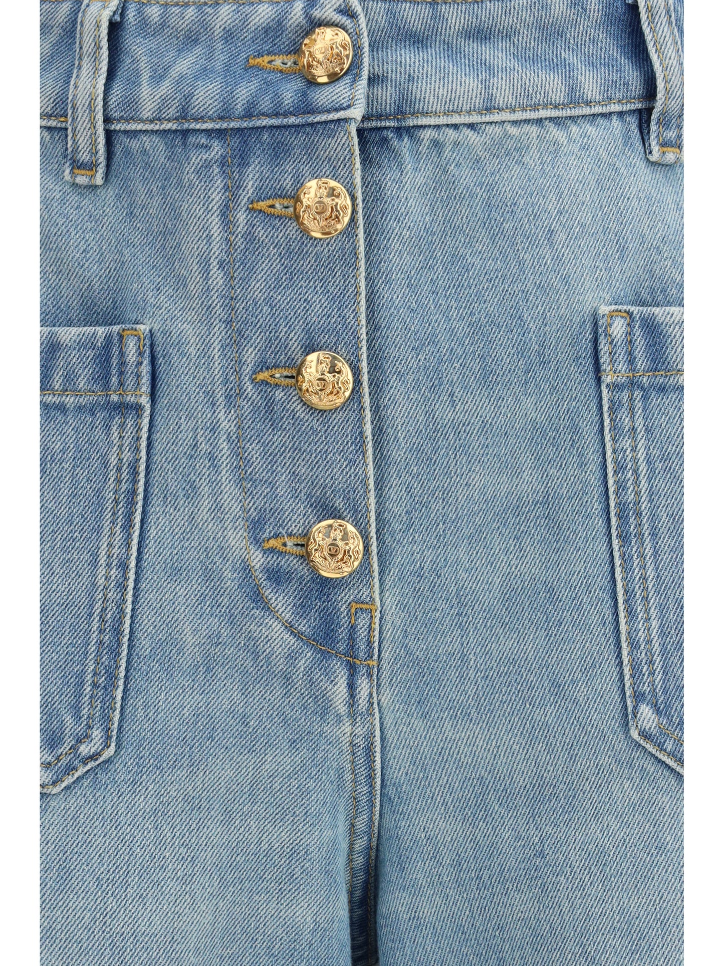 Valentino Women Cotton Jeans VALENTINO