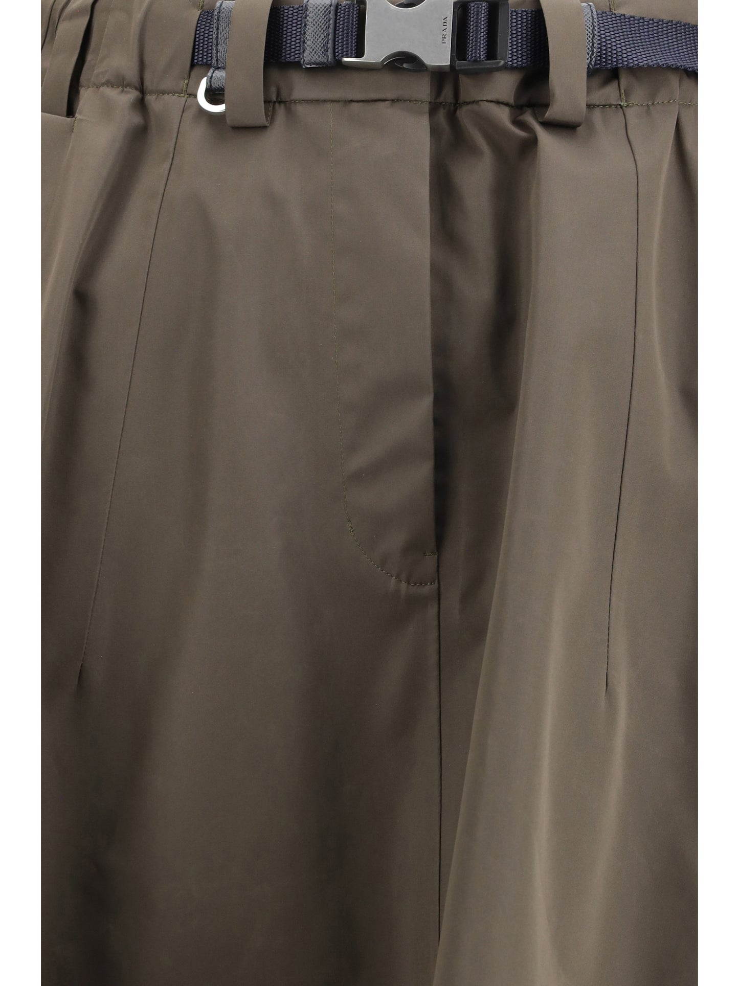 Prada Women Nylon Midi Skirt PRADA