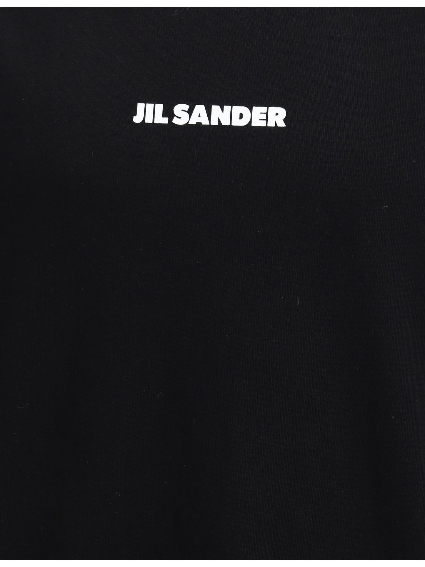 Jil Sander Men Crewneck Cotton T-Shirt With Printed Logo JIL SANDER