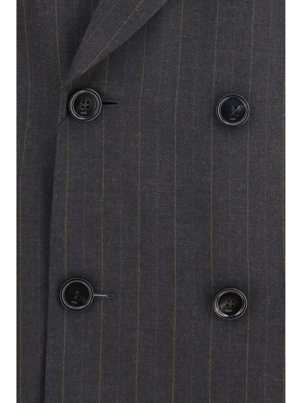 Ami Paris Women Striped Wool Double Breasted Blazer AMI PARIS