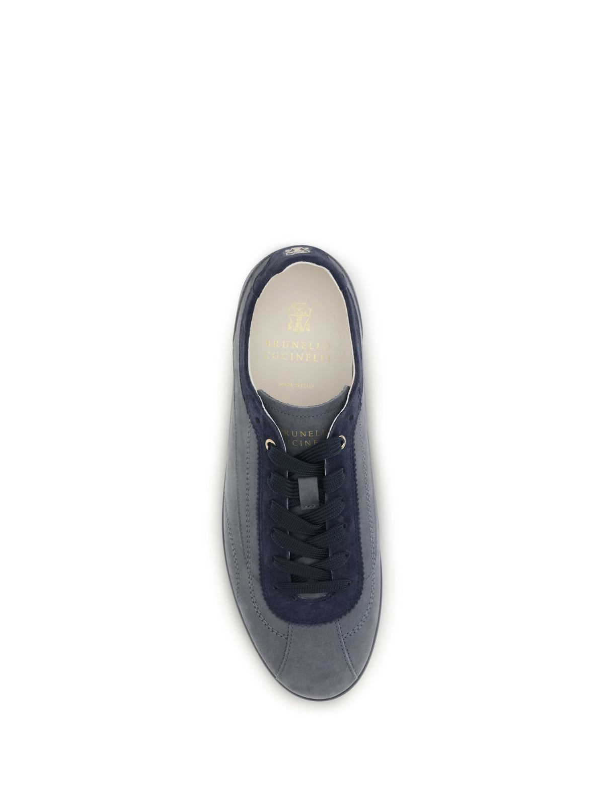 Brunello Cucinelli Men Nubuck And Suede Sneakers With Slim Sole BRUNELLO CUCINELLI