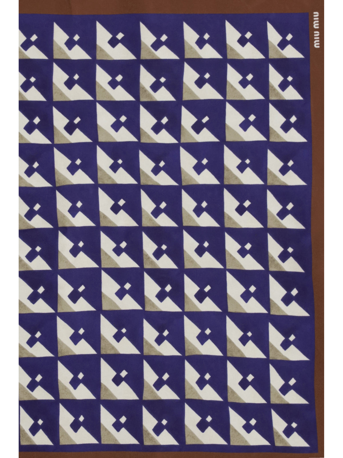 Miu Miu Women Geometric Print Scarf MIU MIU