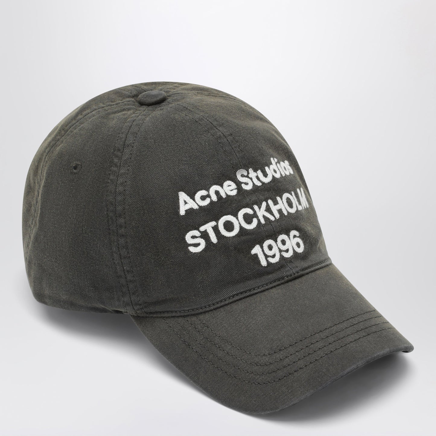 Acne Studios 1996 Logo Baseball Cap Faded Black Men ACNE STUDIOS