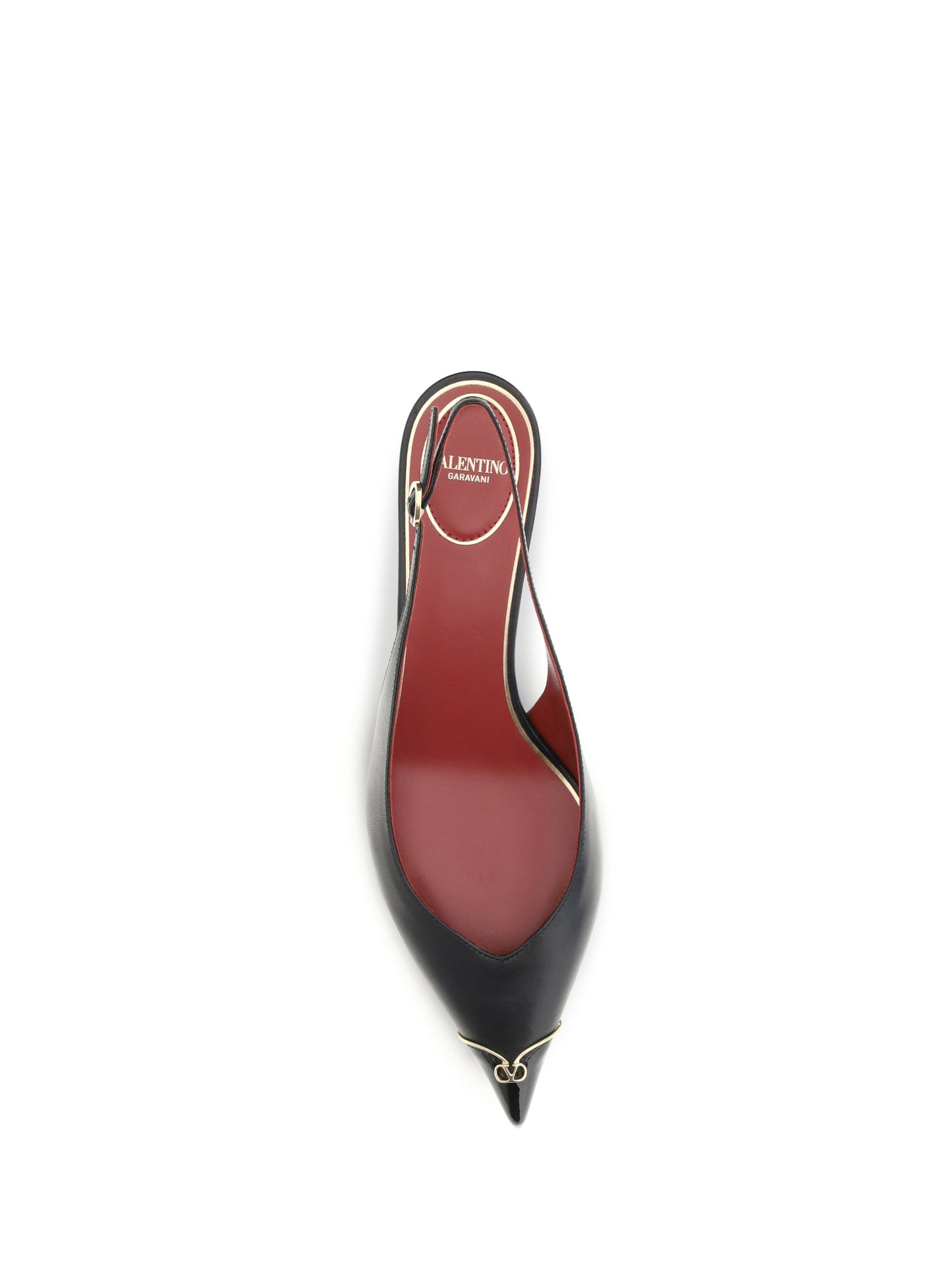 Valentino Garavani Women Vlogo Signature Kitten-Heel Slingback Pumps VALENTINO GARAVANI
