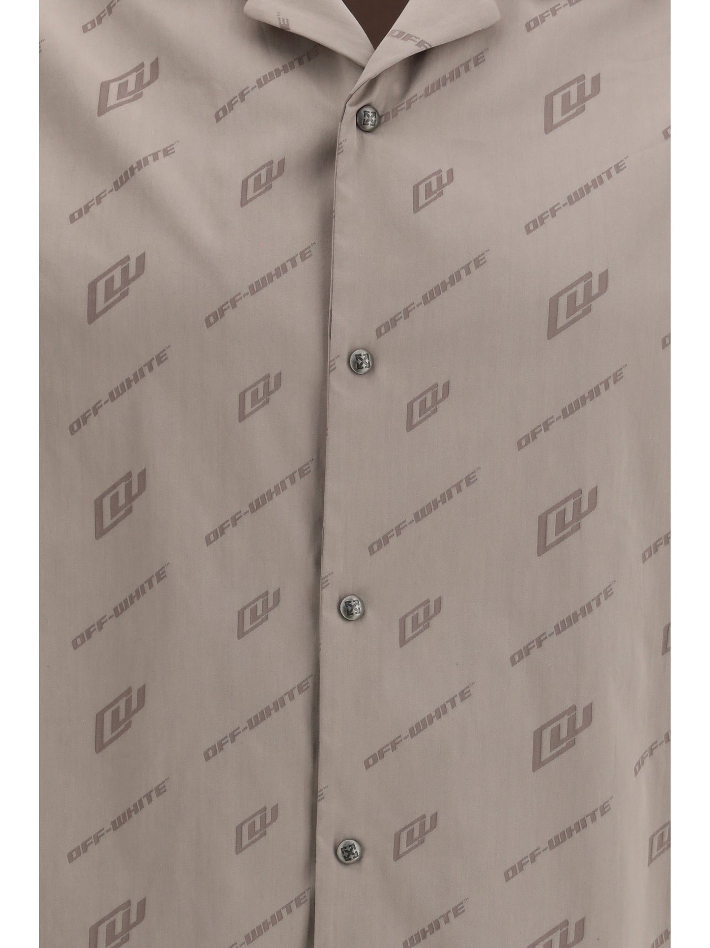 Off-White Men Printed Bowling Shirt OFF-WHITE