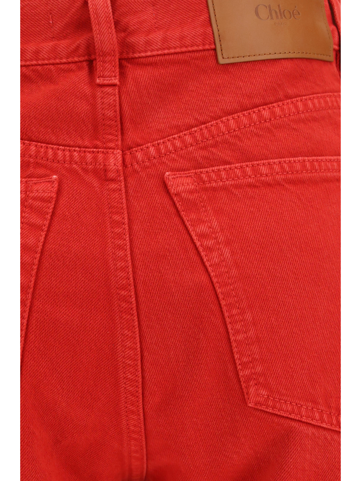 Chloé Women Cotton Denim Pants CHLOE
