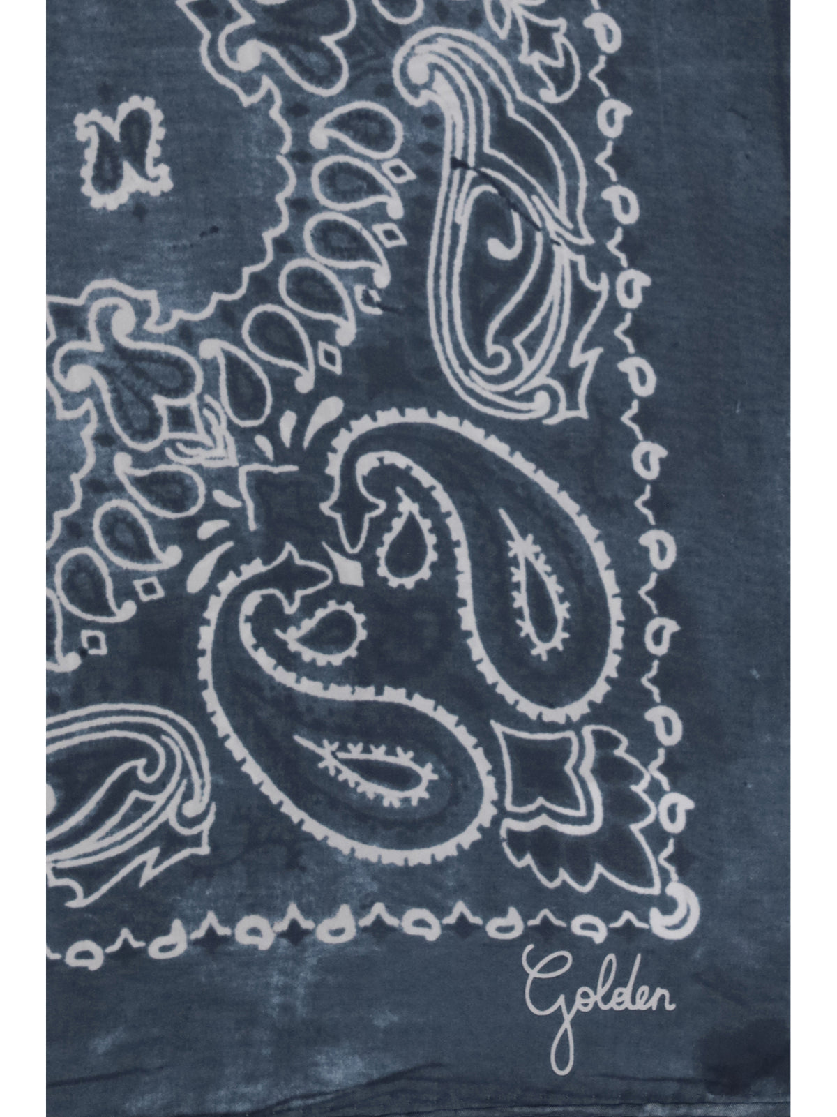 Golden Goose Women Golden Paisley Printed Silk Scarf GOLDEN GOOSE