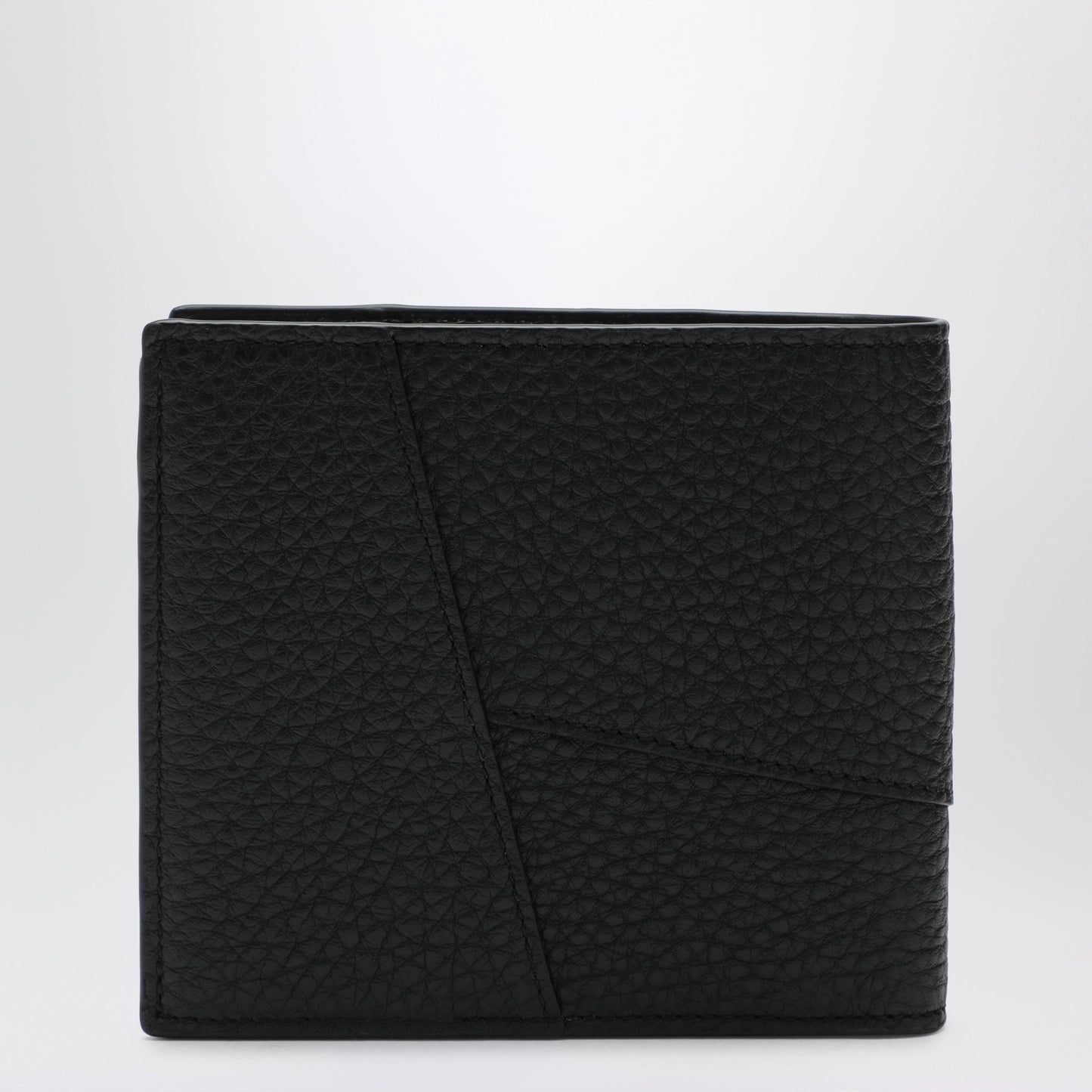 Loewe Black Grained Leather Puzzle Bi-Fold Wallet Men LOEWE