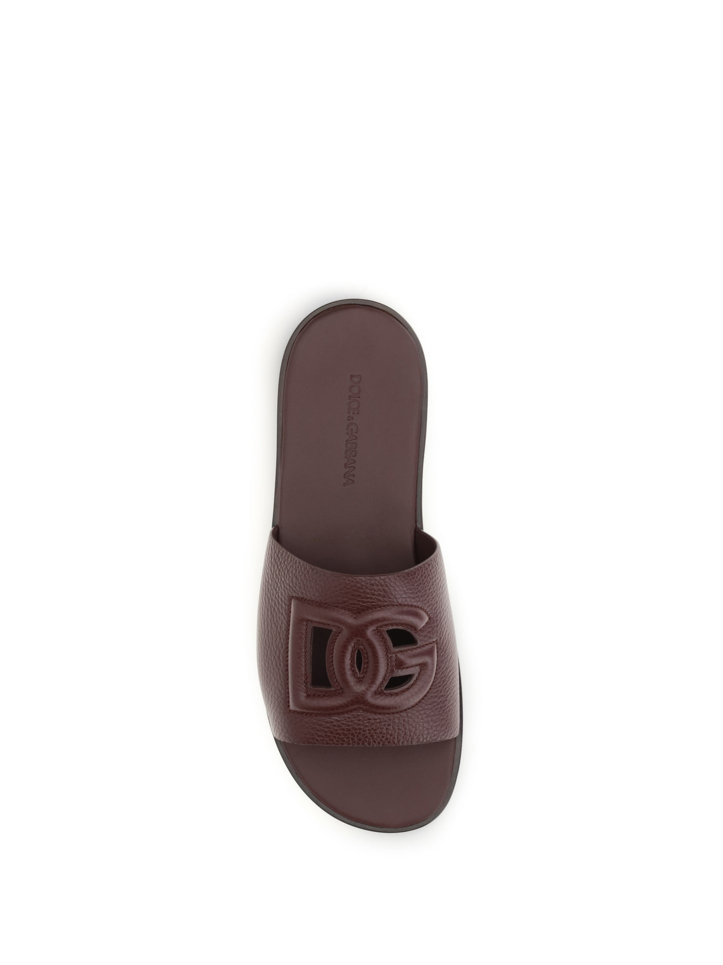 Dolce & Gabbana Men Grained Leather Sandals DOLCE & GABBANA