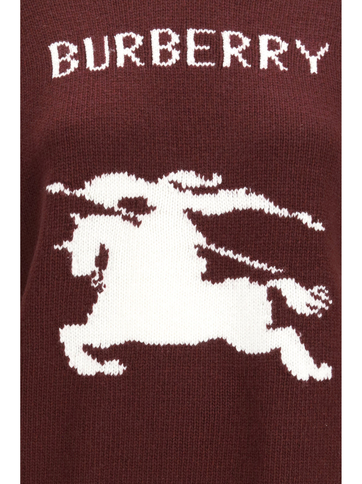 Burberry Women Cashmere And Wool Sweater With Knight Motif BURBERRY
