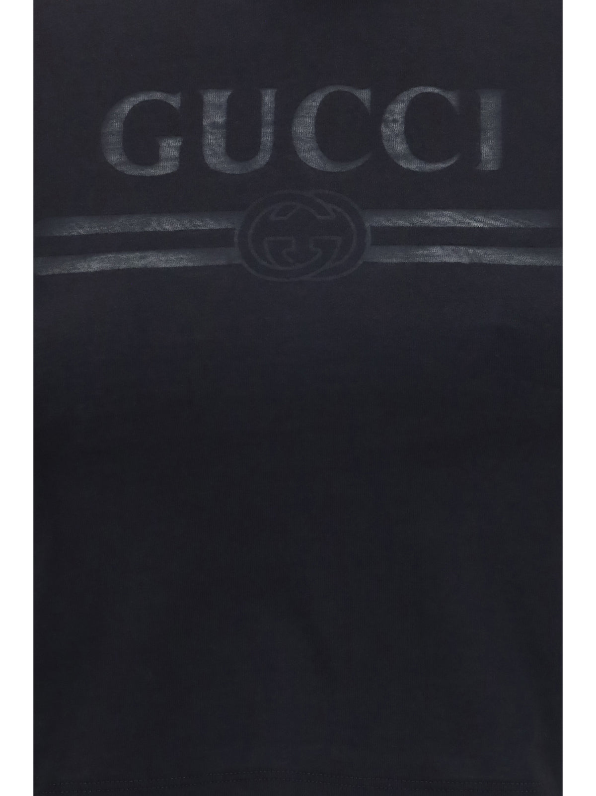 Gucci Women Cotton Jersey T-Shirt With Devoré Detail GUCCI