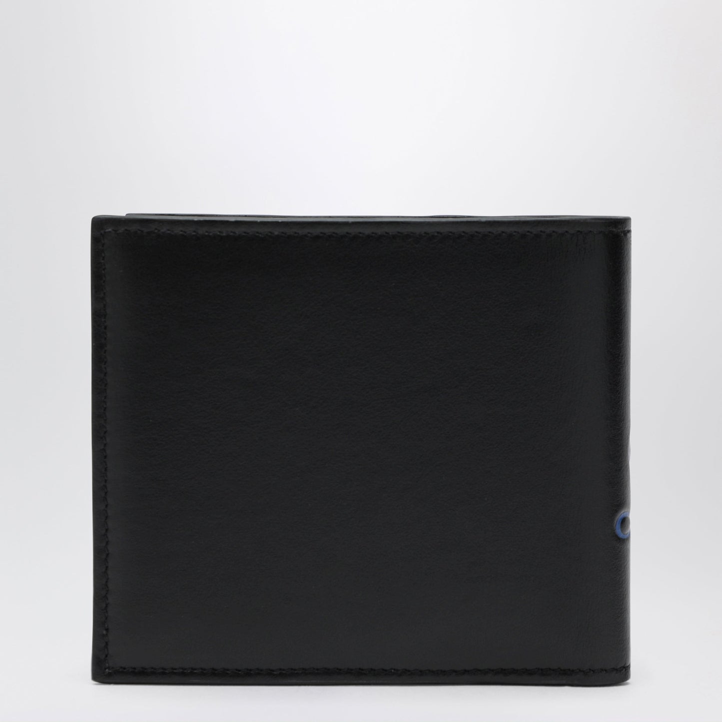 Loewe Black Leather Bi-Fold Wallet With Logo Men LOEWE