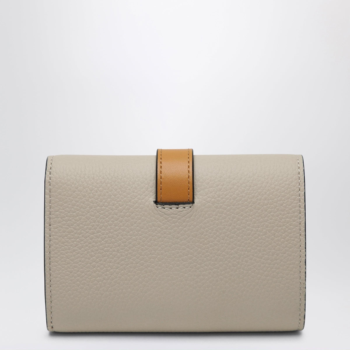Loewe Small Vertical Wallet In Light Oat / Honey Grained Leather Women LOEWE