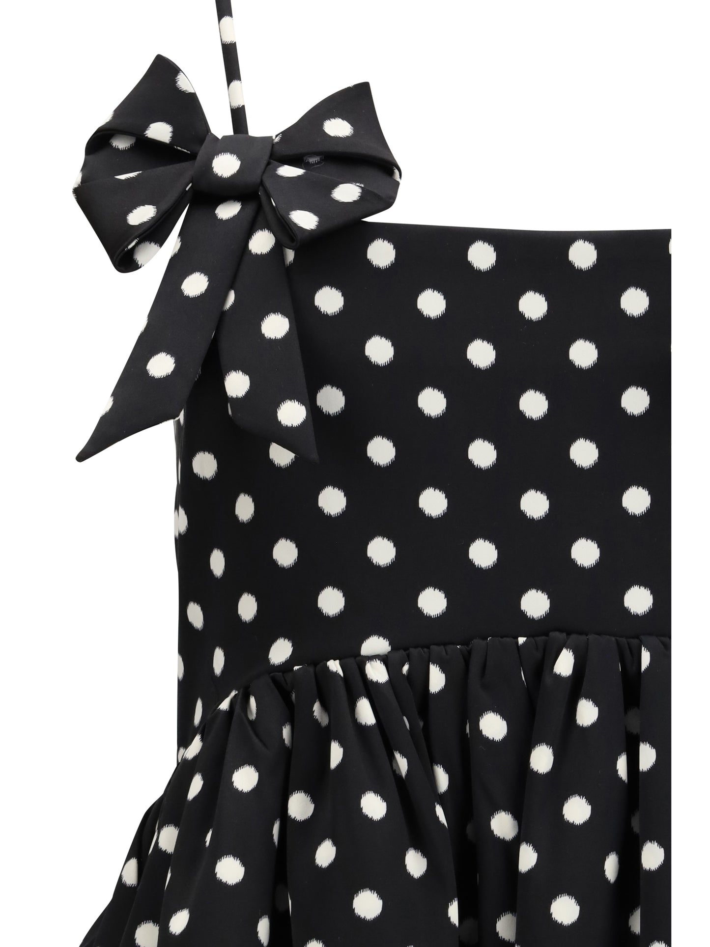 Ganni Women Polka-Dot Satin Mini Dress GANNI