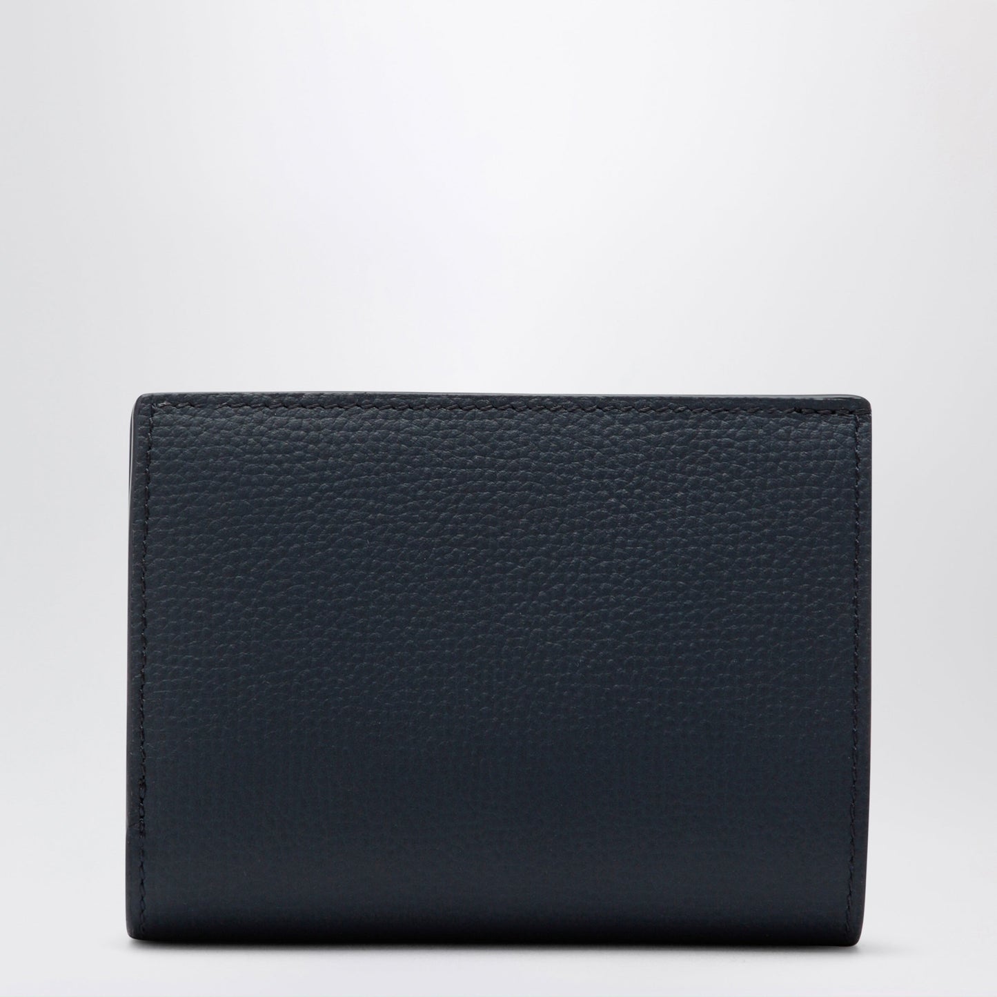 Loewe Anagram Compact Wallet In Hammered Calfskin, Navy Women LOEWE