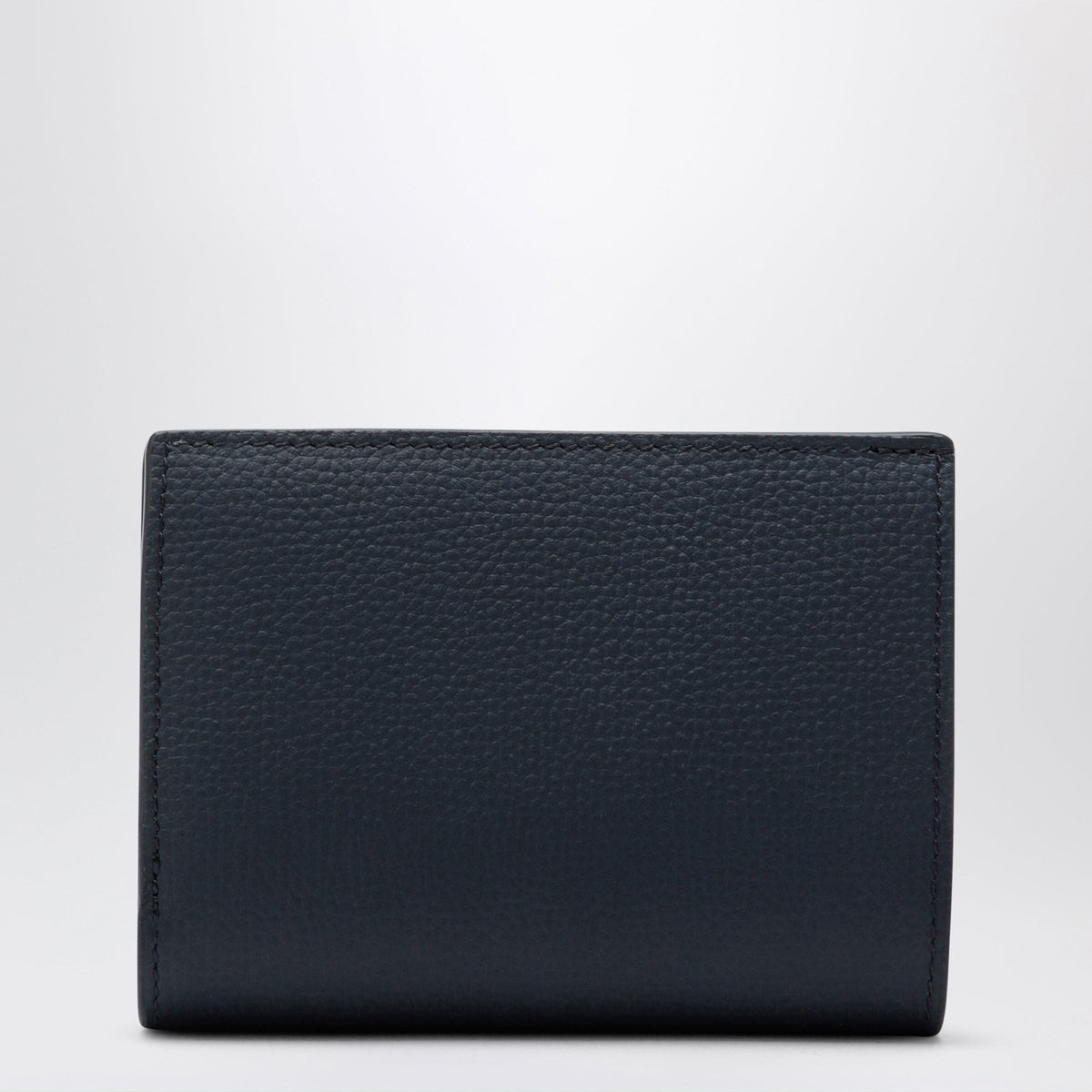 Loewe Anagram Compact Wallet In Hammered Calfskin, Navy Women LOEWE