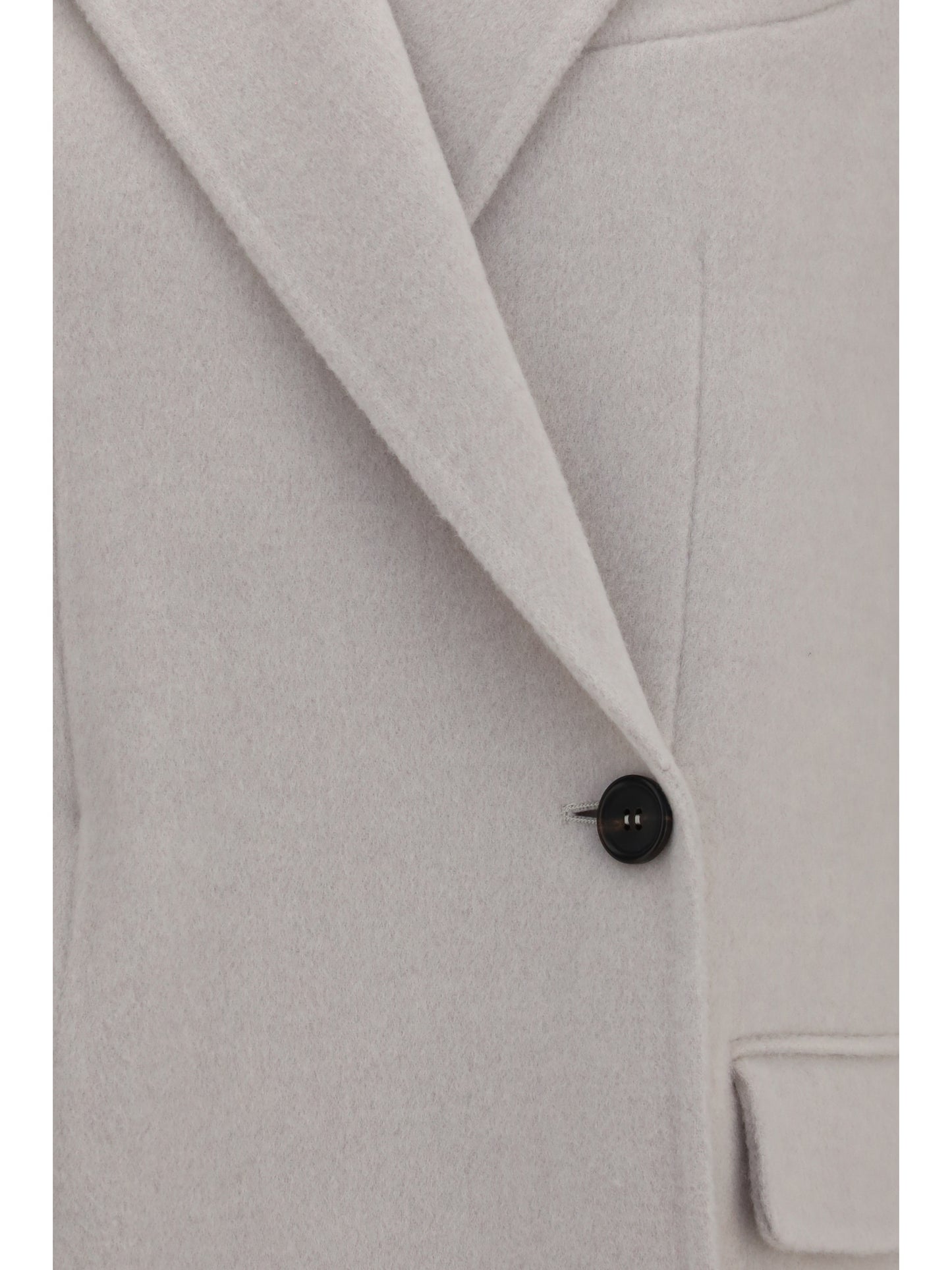 Brunello Cucinelli Women Single-Breasted Wool And Cashmere Jacket BRUNELLO CUCINELLI