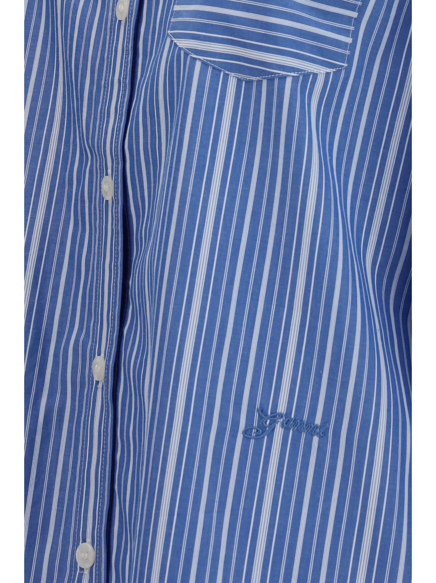 Ganni Women Striped Cotton T-Shirt GANNI