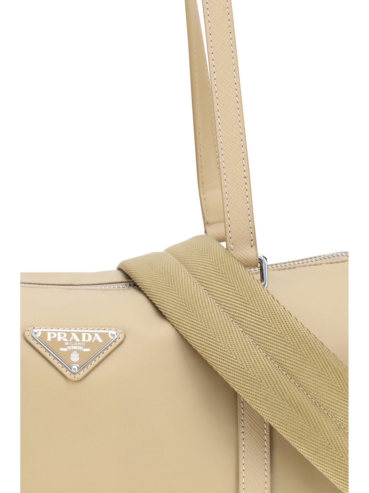 Prada Women Large Re-Nylon And Saffiano Shoulder Bag PRADA