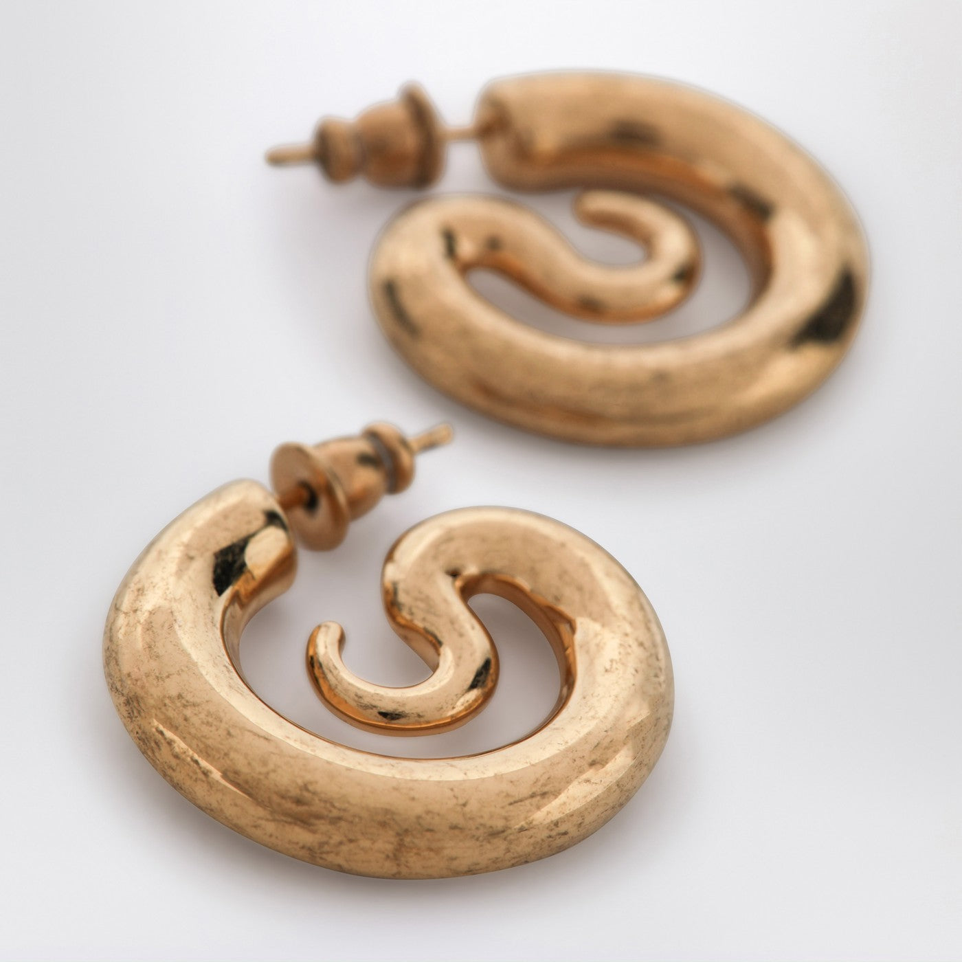 Panconesi Serpent Hoops Extra Small Earrings In Gold Tone Women PANCONESI